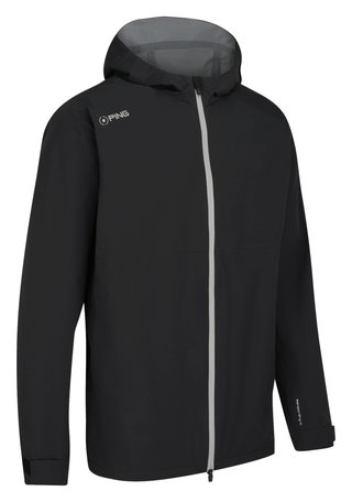 PING AquaDrive Waterproof Hooded herr jacka, svart