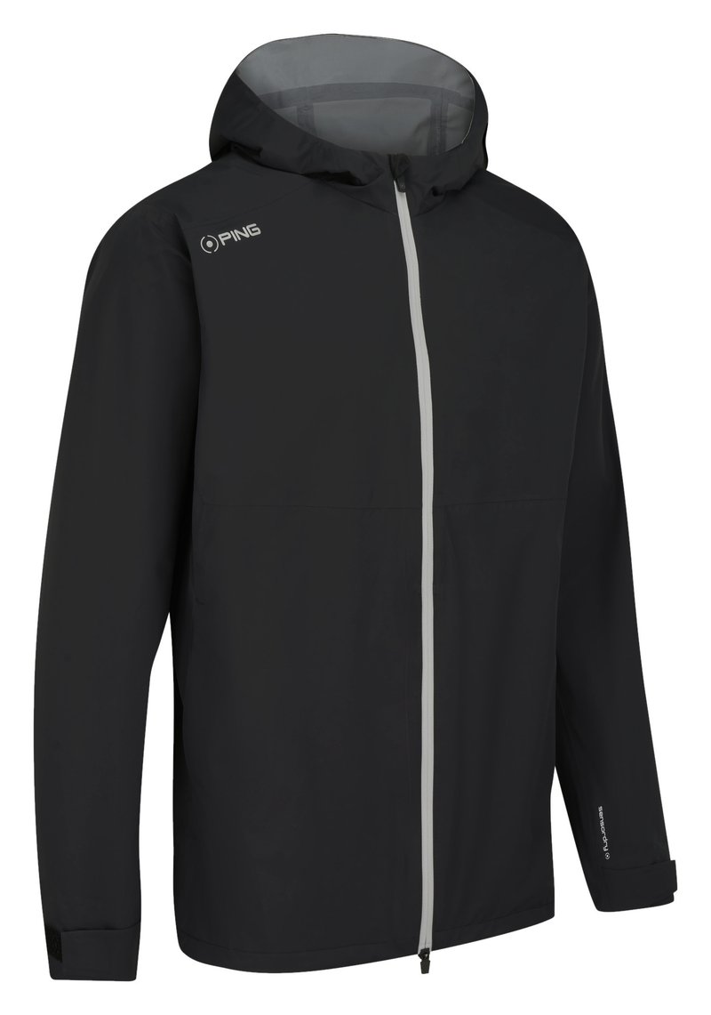 PING AquaDrive Waterproof Hooded herr jacka, svart