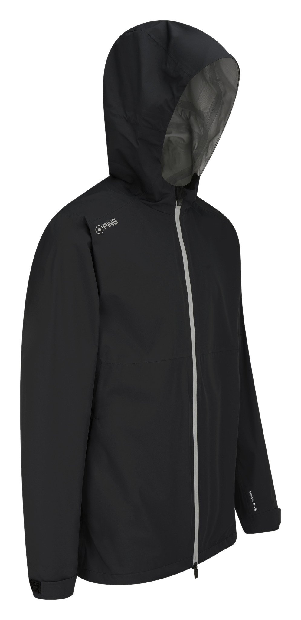 PING AquaDrive Waterproof Hooded herr jacka, svart