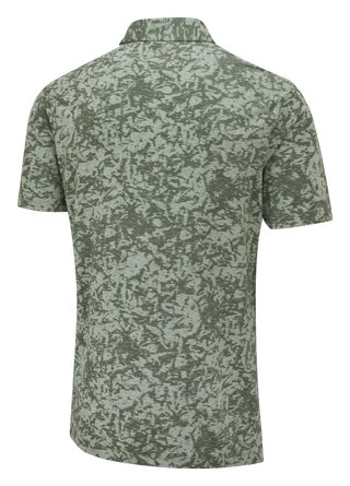 PING Marek Camo Jacquard herr polo, jade multi