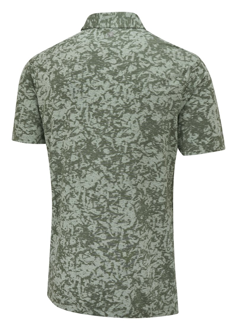 PING Marek Camo Jacquard herr polo, jade multi
