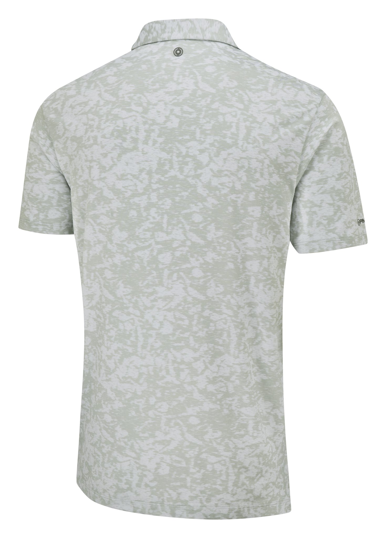 PING Marek Camo Jacquard herr polo, silver multi
