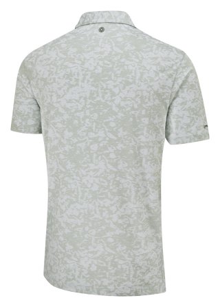 PING Marek Camo Jacquard herr polo, silver multi