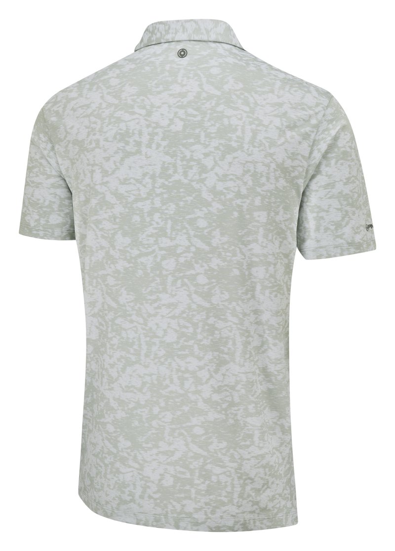 PING Marek Camo Jacquard herr polo, silver multi