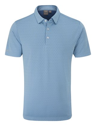 PING Hershel herr polo, dusty blue multi