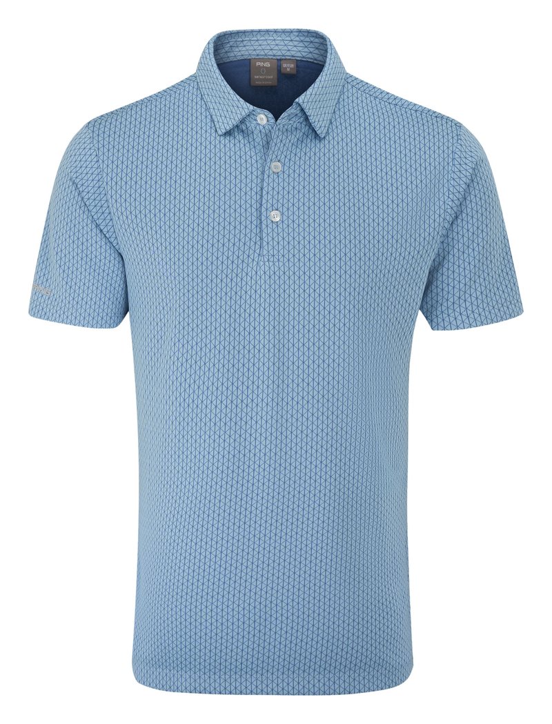 PING Hershel herr polo, dusty blue multi