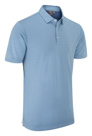 PING Hershel herr polo, dusty blue multi