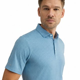 PING Hershel herr polo, dusty blue multi