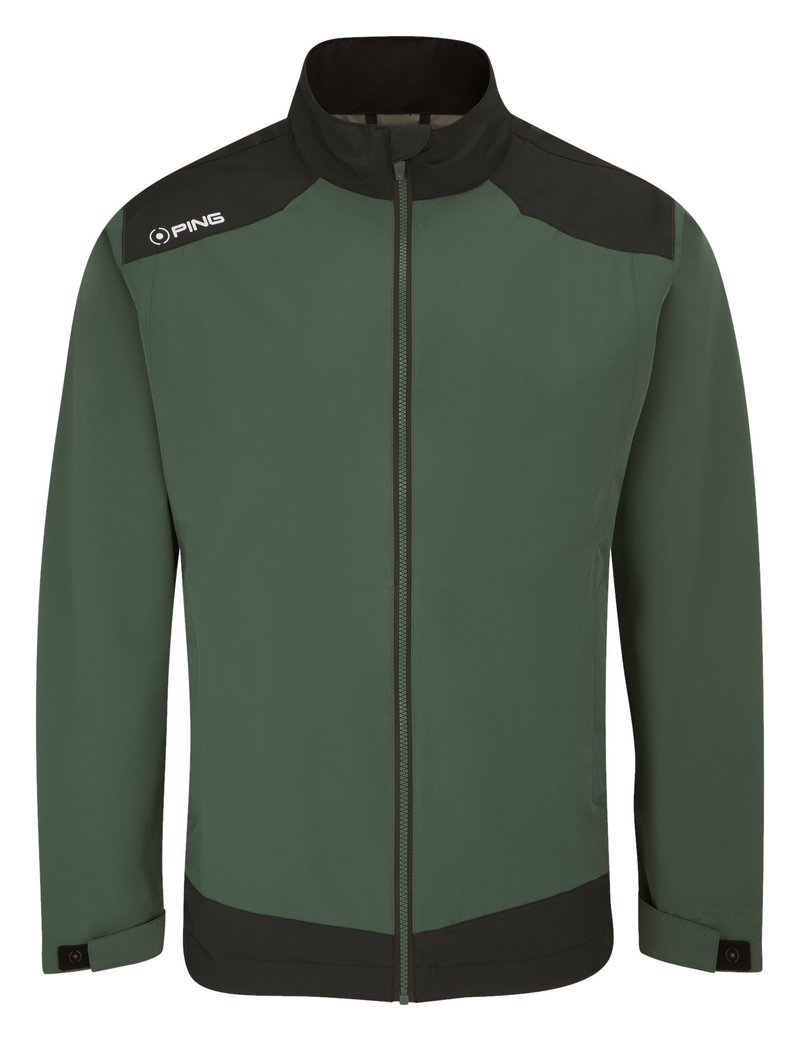 PING AquaDrive Waterproof herr jacka, gorse green/black