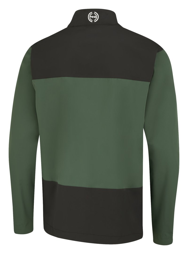 PING AquaDrive Waterproof herr jacka, gorse green/black