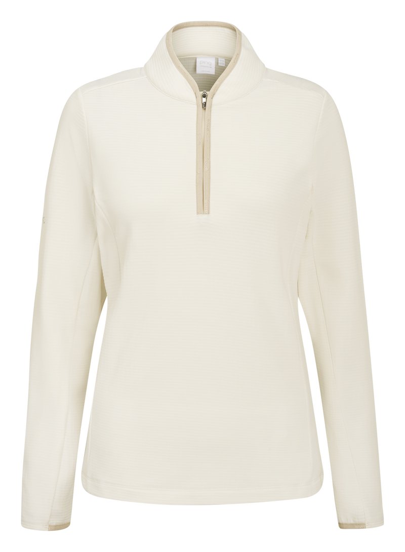 PING Abigale Performance Fleece damtröja, egret