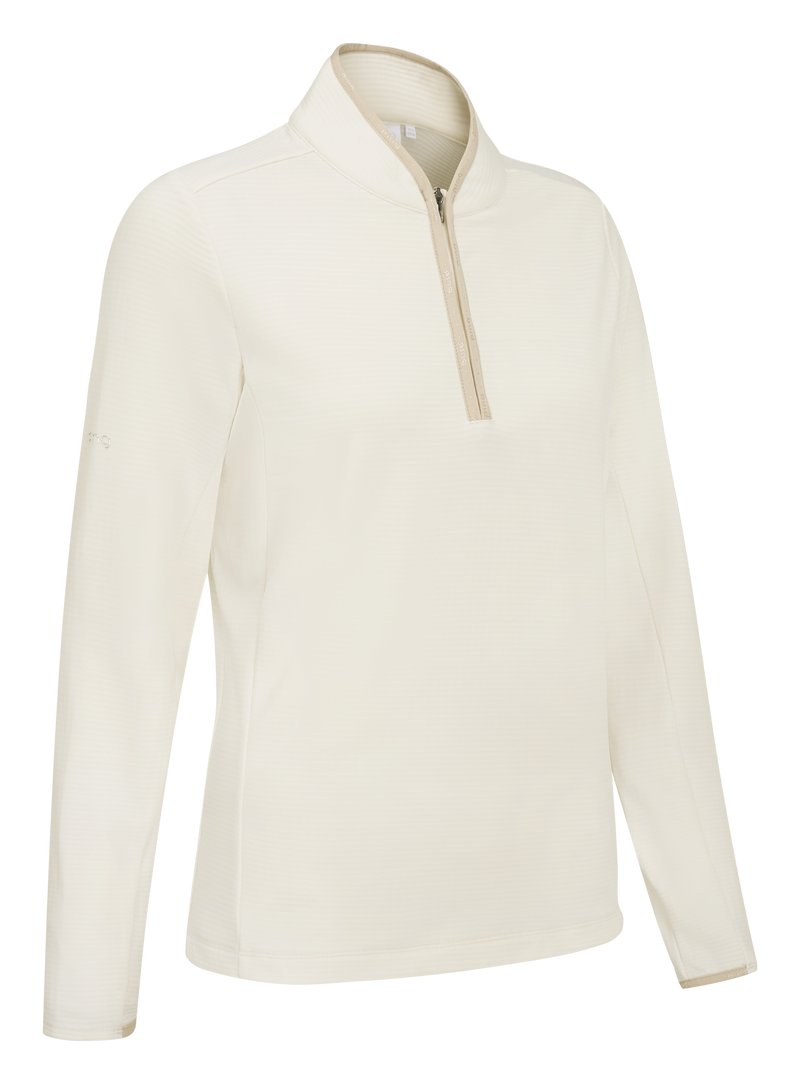 PING Abigale Performance Fleece damtröja, egret