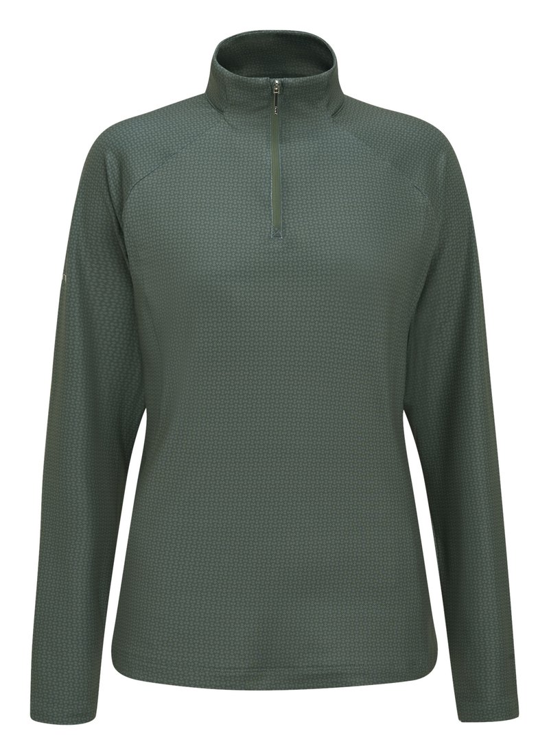 PING Jasmine Printed långärmad damtopp, gorse green/laurel