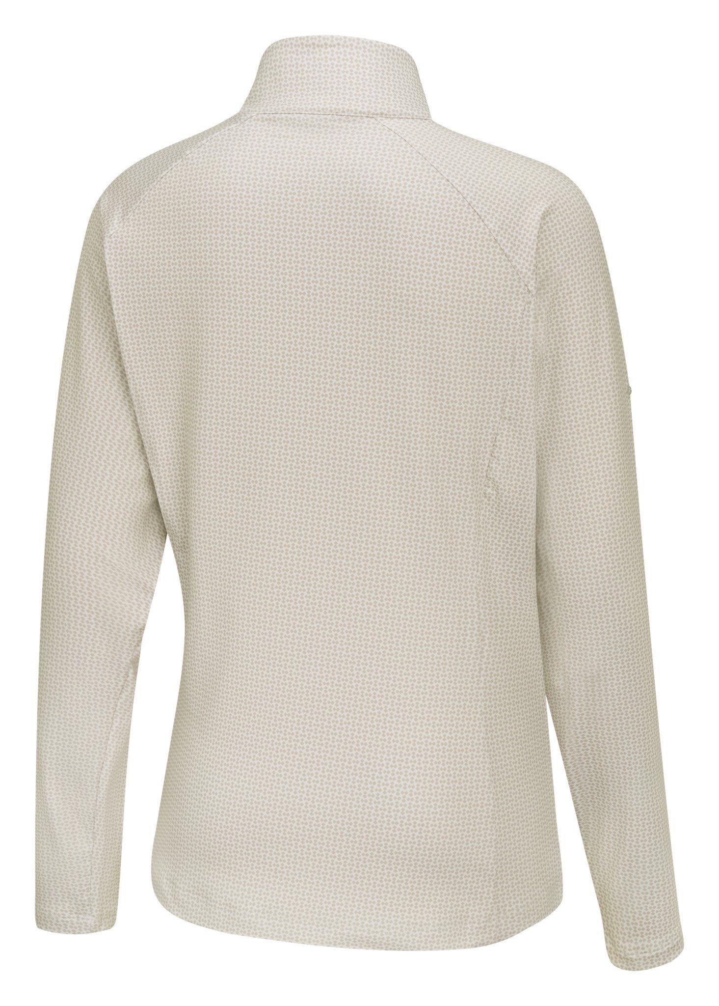 PING Jasmine Printed långärmad damtopp, egret/tawny