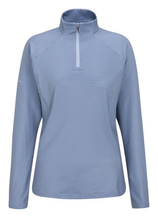 PING Jasmine Printed långärmad damtopp, viola/blue indigo