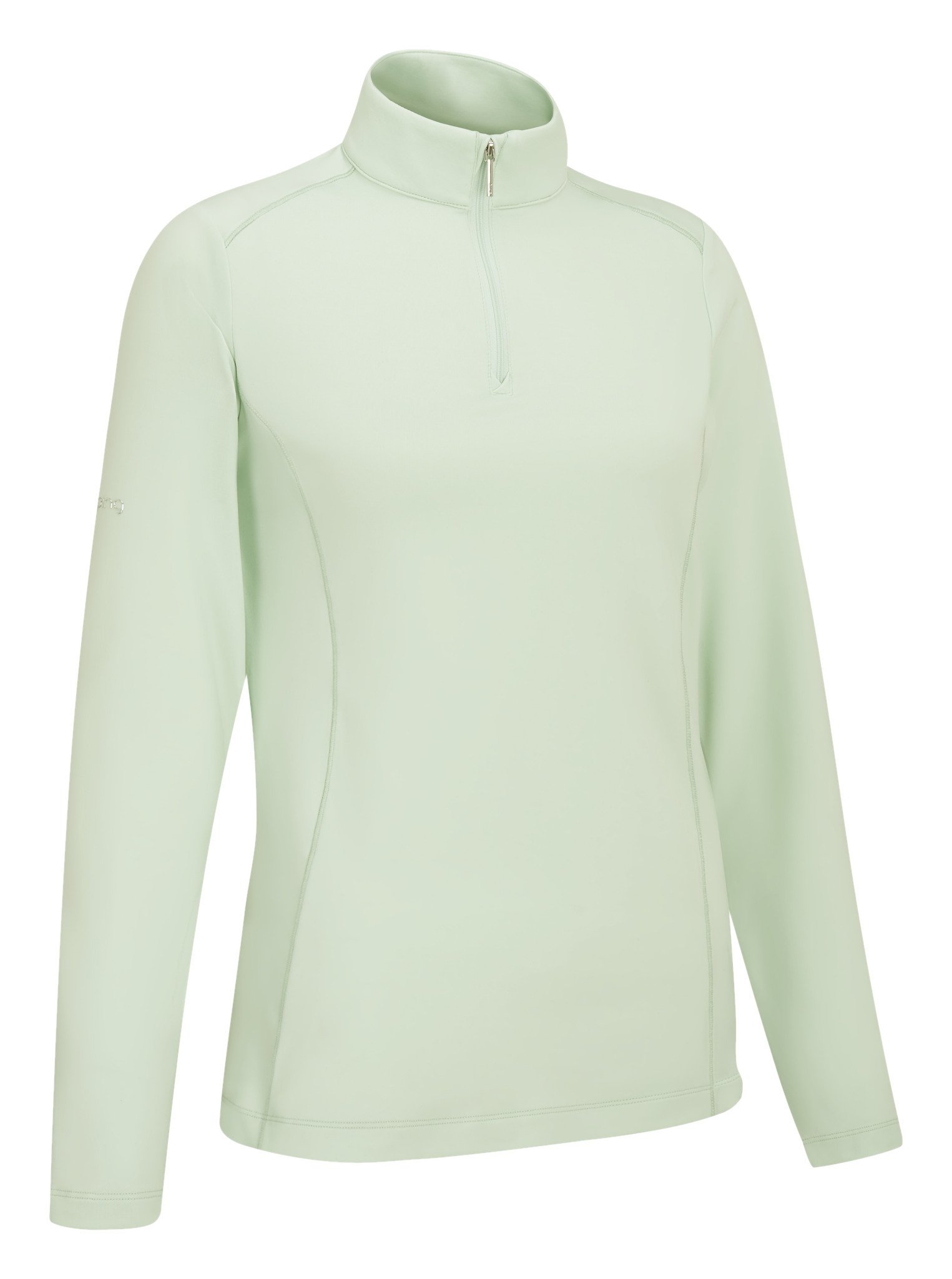PING Aveline Half Zip damtopp med lång ärm, jade