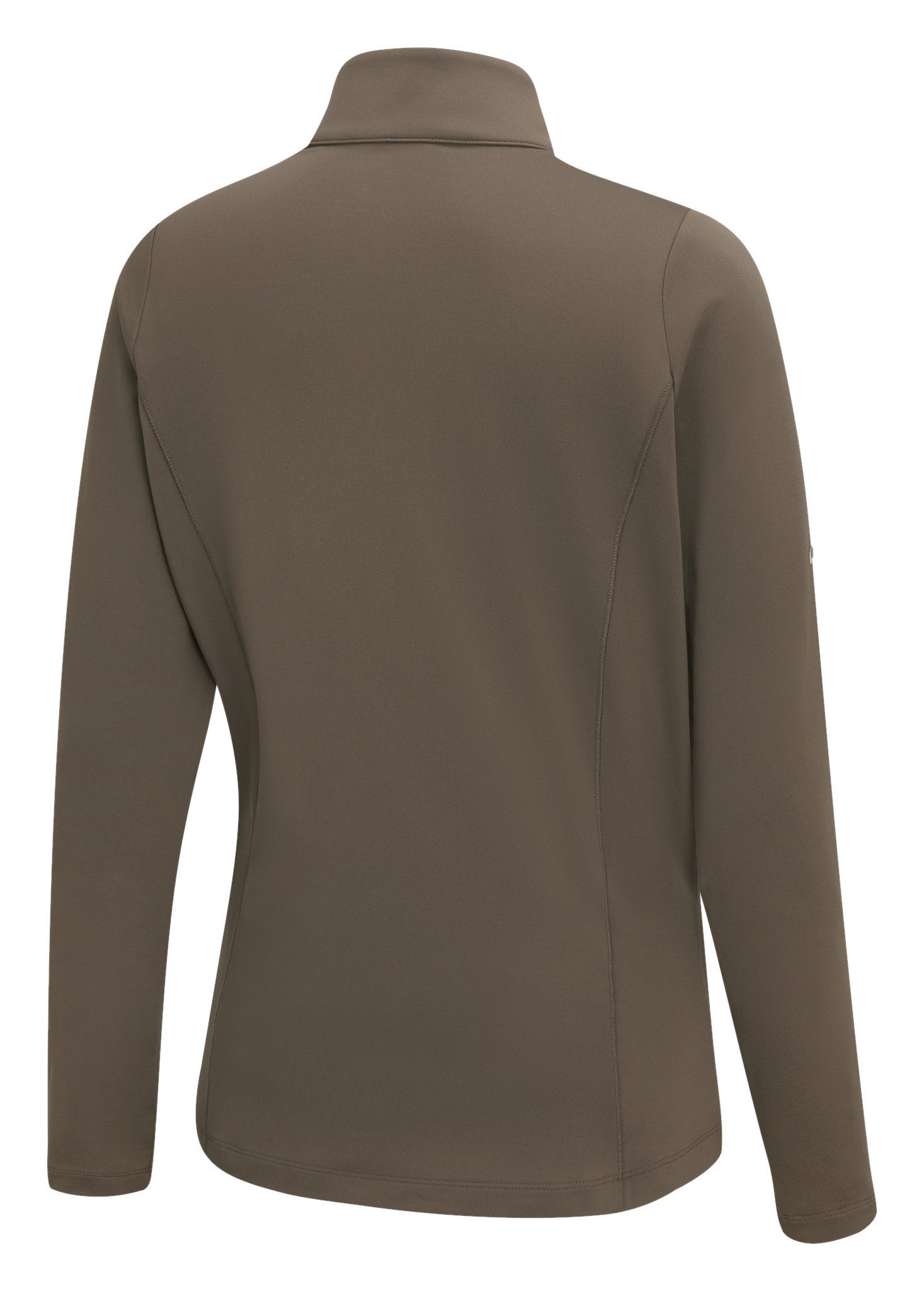 PING Aveline Half Zip damskjorta med lång ärm, coffee