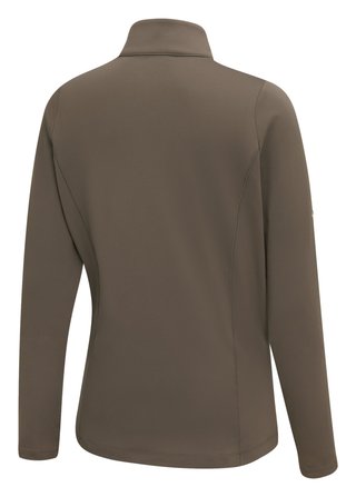 PING Aveline Half Zip damskjorta med lång ärm, coffee