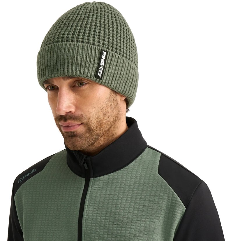 PING Quintin SensorWarm Knit herr keps, laurel