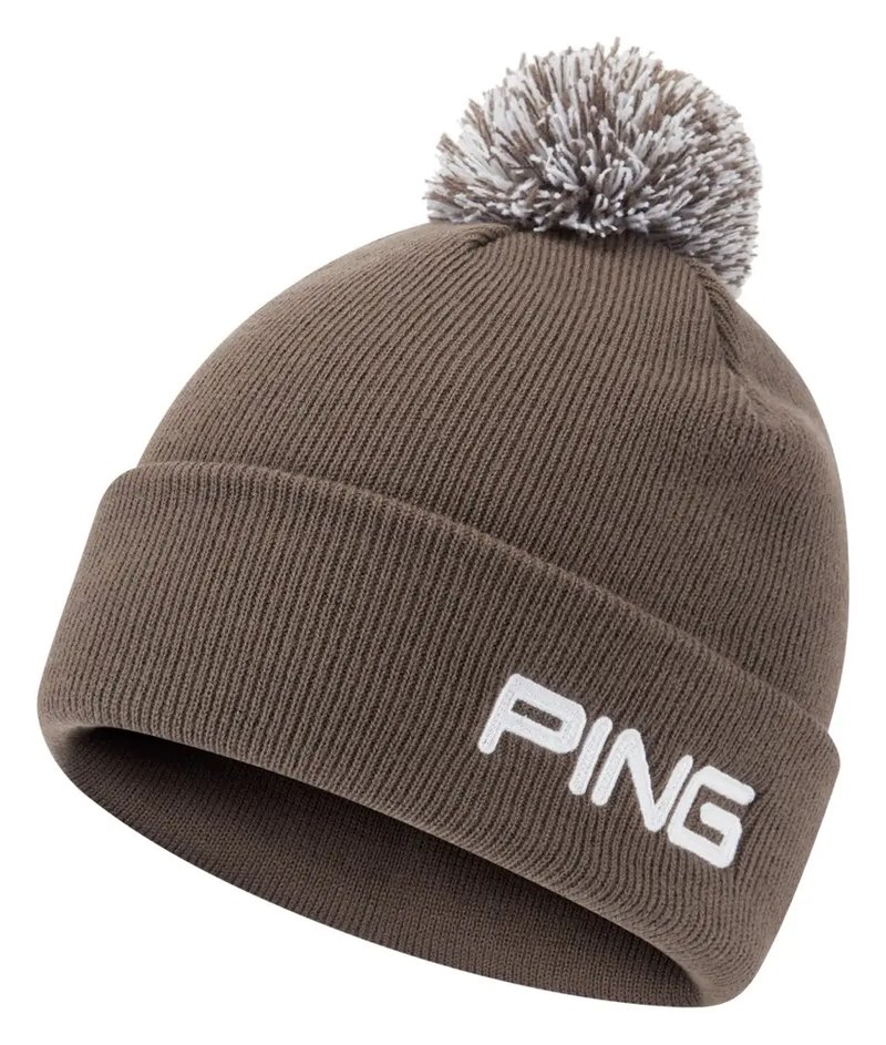 PING Cresting Knit herr vintermössa, coffee