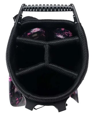 U.S. Kids Golf TS6-48 junior stand bag, pink paint splatter