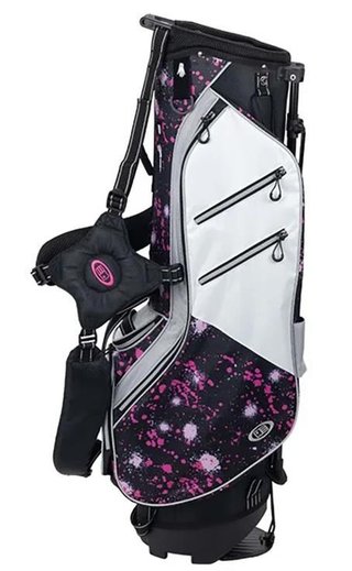 U.S. Kids Golf TS6-51 junior ståbag, pink paint splatter
