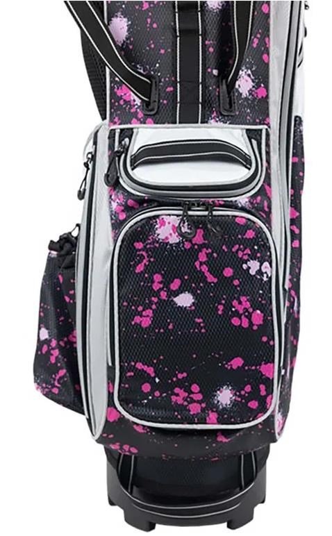 U.S. Kids Golf TS6-51 junior ståbag, pink paint splatter