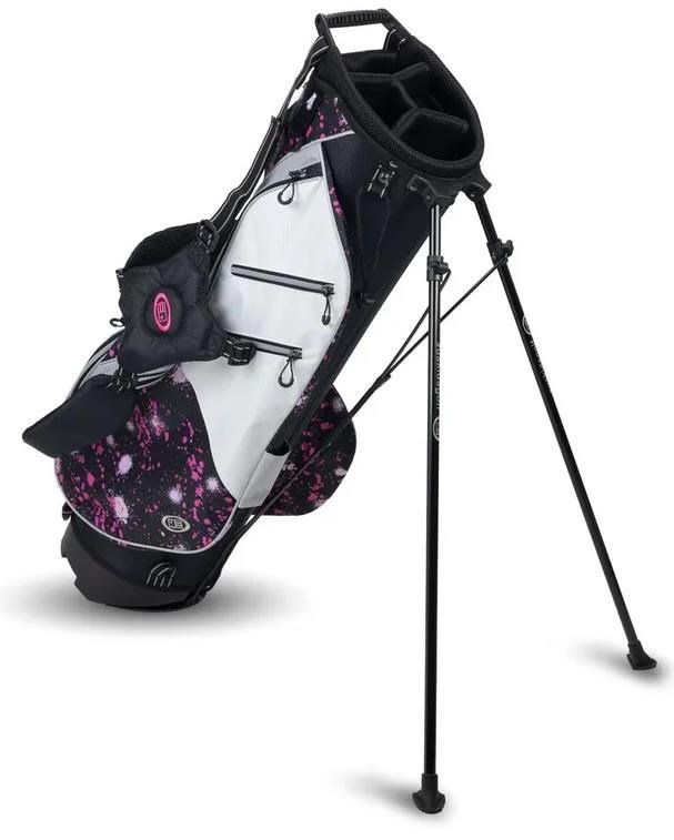 U.S. Kids Golf TS6-54 stand bag, Pink Paint Splatter