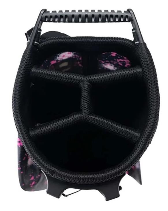 U.S. Kids Golf TS6-63 (160cm) junior stand bag, pink paint splatter
