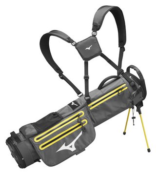 Mizuno BR-D2 stand bag, grå/gul