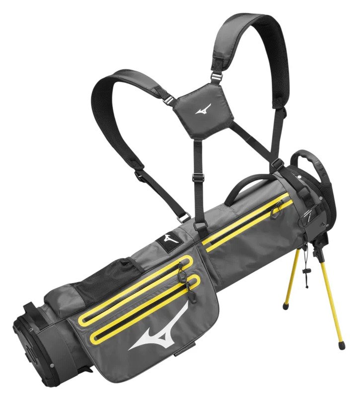 Mizuno BR-D2 stand bag, grå/gul