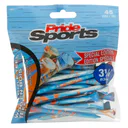 Pride Sports Special Edition Paint Splatter golfpinnar (45 st), 83 mm (3 1/4"), blå/orange