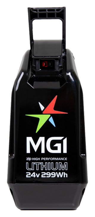 MGI 2024 ZIP 24V 299Wh litiumbatteri (36 hål), svart
