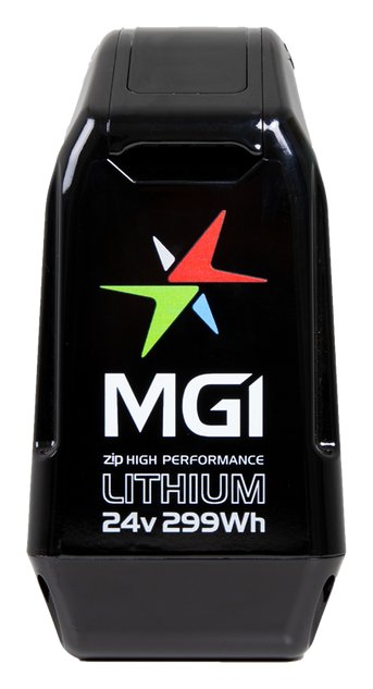 MGI 2024 ZIP 24V 299Wh litiumbatteri (36 hål), svart