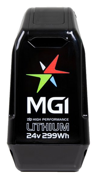MGI 2024 ZIP 24V 299Wh litiumbatteri (36 hål), svart