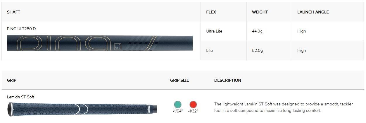 PING G Le3 dam driver