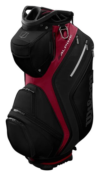 Wilson Alpine cart bag, svart/röd