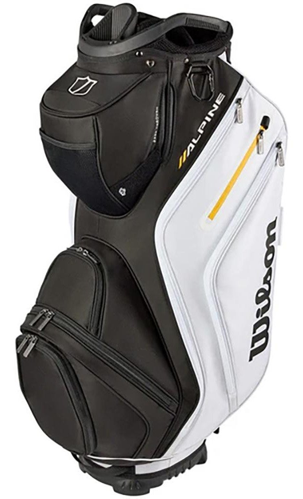 Wilson Alpine cart bag, svart/vit/orange