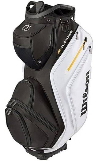 Wilson Alpine cart bag, svart/vit/orange