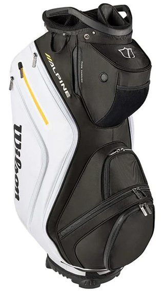 Wilson Alpine cart bag, svart/vit/orange