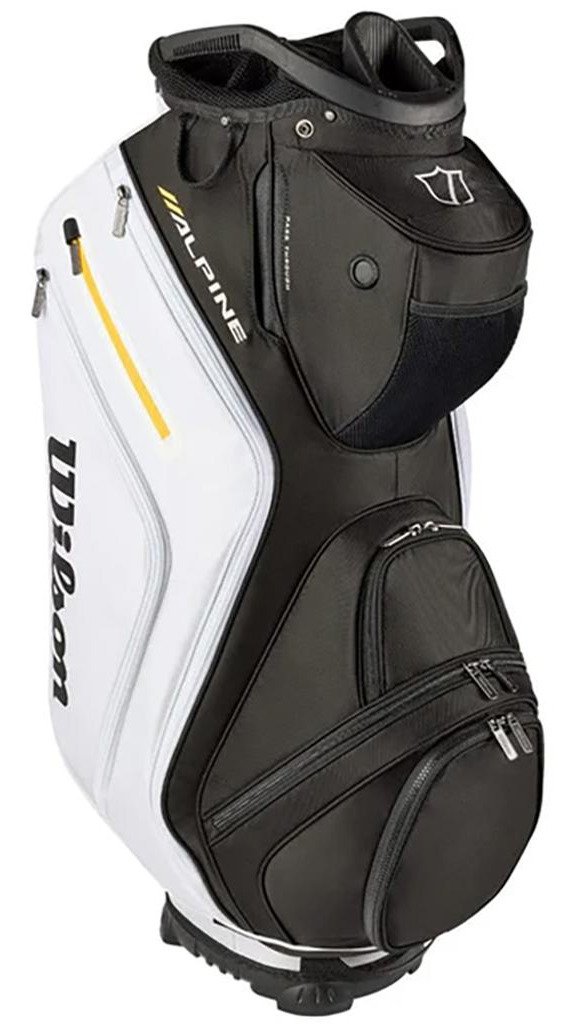 Wilson Alpine cart bag, svart/vit/orange
