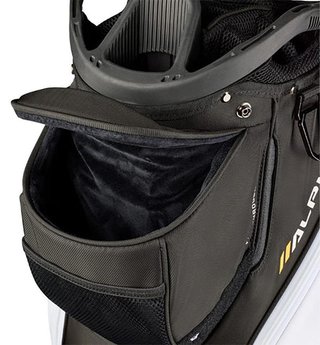 Wilson Alpine cart bag, svart/vit/orange