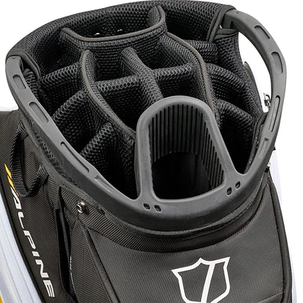 Wilson Alpine cart bag, svart/vit/orange
