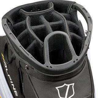 Wilson Alpine cart bag, svart/vit/orange
