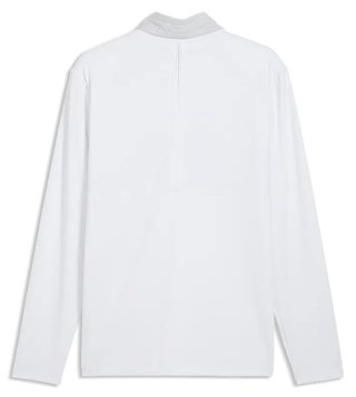 Puma Cloudspun Tech Hybrid 1/2 Zip herr jacka, white glow/platino grey