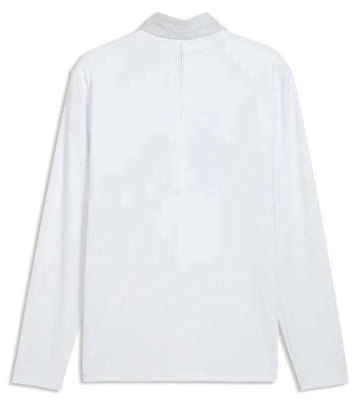 Puma Cloudspun Tech Hybrid 1/2 Zip herr jacka, white glow/platino grey