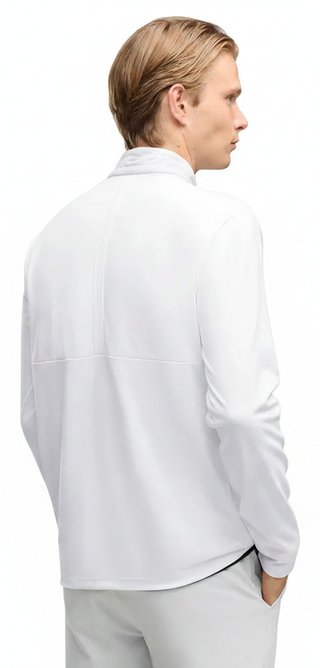 Puma Cloudspun Tech Hybrid 1/2 Zip herr jacka, white glow/platino grey