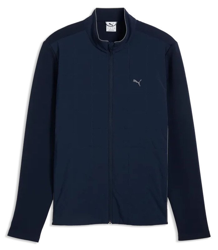 Puma Cloudspun Fleece Hybrid herr jacka, deep navy