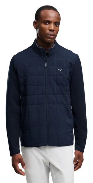 Puma Cloudspun Fleece Hybrid herr jacka, deep navy