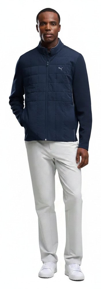 Puma Cloudspun Fleece Hybrid herr jacka, deep navy